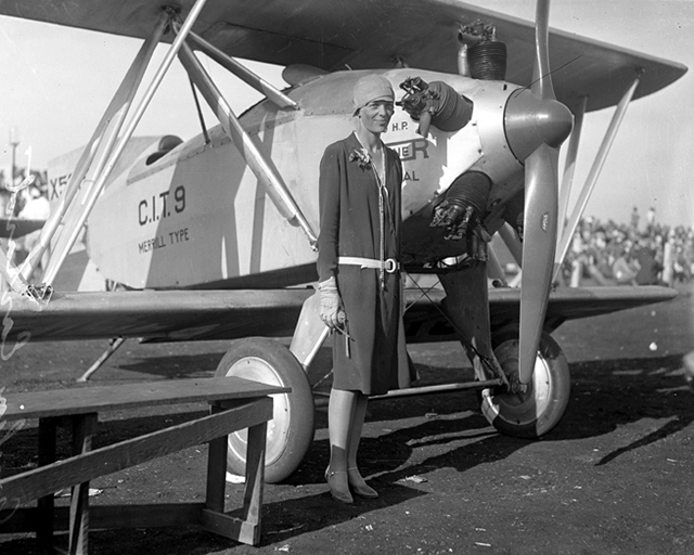 Amelia Earhart, Los Angeles, 1928. Photo credit: Los Angeles Times photographic archive/UCLA Library/Wikipedia