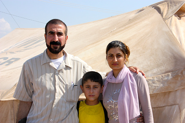At this shelter, Ismail  reunited with one of his sisters, Mayson, 23, and her son, Milad, 10.