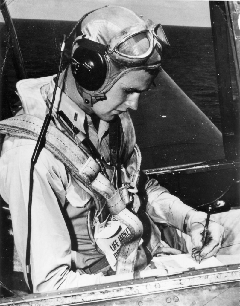 President George H.W. Bush as a United States Navy pilot seated in the cockpit of an Avenger. (Photo: White House via CNP/ABACAUSA.COM) 