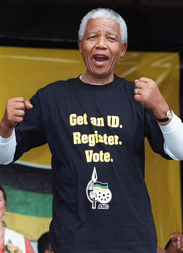 Nelson Mandela (Credit: ANNA ZIEMINSKI/AFP/Newscom)
