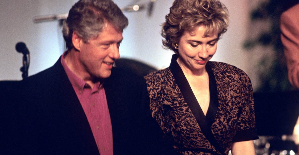 Bill Clinton and wife Hillary Clinton attend the taping of the PBS series "In Performance at the White House" on the South Lawn of the White House in June of 1993. (Photo: Ron Sachs/CNP/AdMedia/Newscom) 
