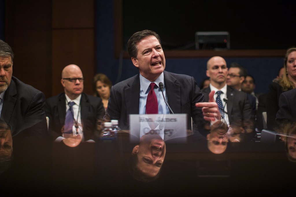 Law enforcement officials like F.B.I. Director James Comey say that increasingly more sophisticated encryption technology is hampering its ability to combat criminals. (Photo: Jim Lo Scalzo/EPA/Newscom)