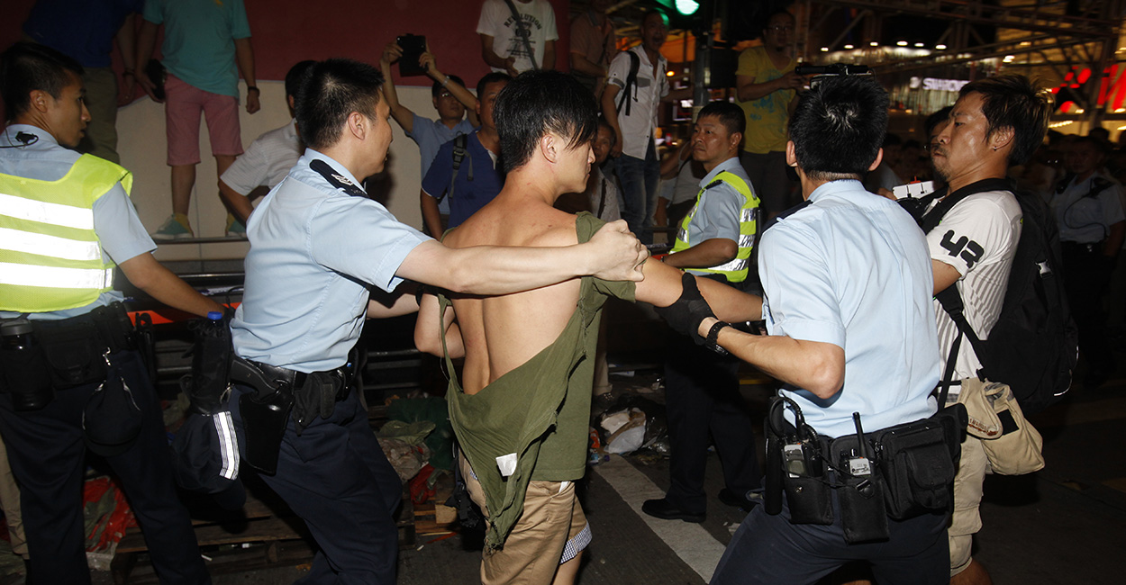 Violencia en Hong Kong