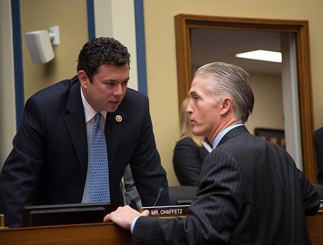 Rep. Jason Chaffetz, R-Utah, and Chairman of the House Benghazi Select Committee, Rep. Trey Gowdy, R-S.C. (Photo: Newscom)