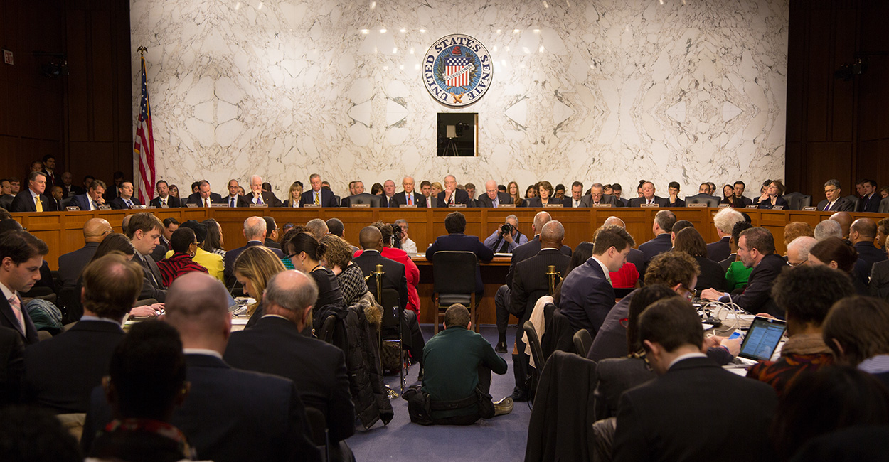 The U.S. Senate Committee on the Judiciary, Jan. 28, 2015. (Photo: Jeff Malet/Newscom)