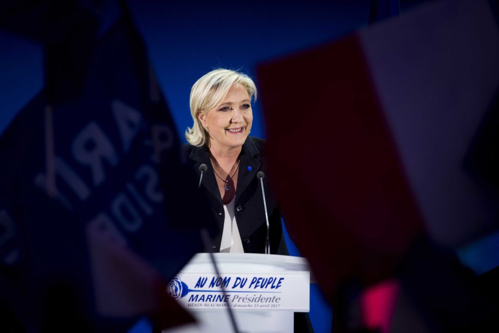 French presidential candidate Marine Le Pen will participate in the May 7 electoral runoff. (Photo: Panoramic/ZUMA Press/Newscom)