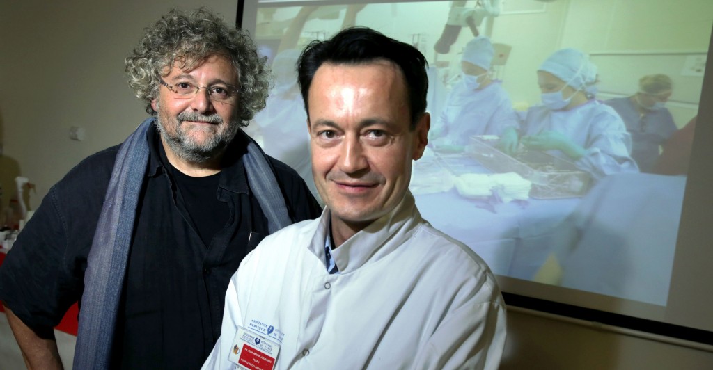 Jean-Marie Jouannic and Michel Zerah. Their groundbreaking fetal surgery was performed at the Armand Trousseau Hospital in Paris. (Photo: Newscom)