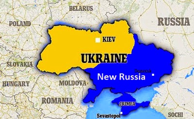 Mapa ruso de Ucrania