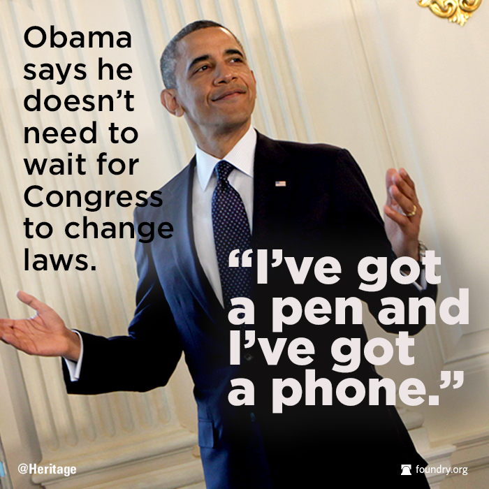 Obama on executive orders: "I've got a pen and I've got a phone"