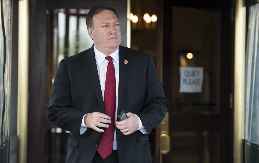 Rep. Mike Pompeo, R-Kan., is leading a new plan to delay a vote on the Iran nuclear agreement until the Obama administration reveals "side deals" made with international inspectors. (Photo: Bill Clark/CQ Roll Call/Newscom)