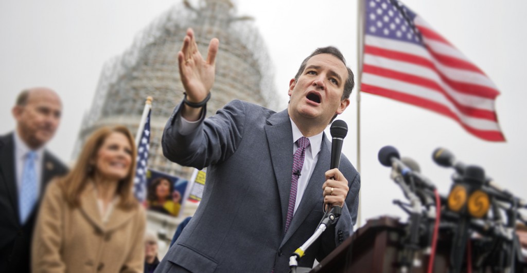 Sen. Ted Cruz, R-Texas, fires back at what he calls a government 'land grab.' (Photo: Tom Williams/CQ Roll Call/Newscom)