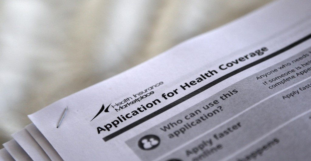 The federal government forms for applying for health coverage. (Photo: Jonathan Bachman/Reuters/Newscom)