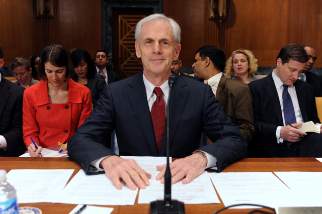 John Bryson testifies before the Senate Appropriations Committee. (Photo: Newscom)