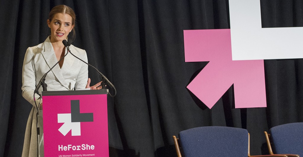 Emma Watson speaks at the UN's He for She event Sept. 20. (Photo: Newscom)