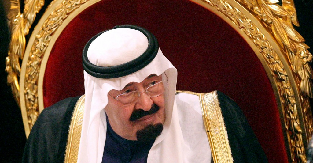 The late King Abdullah of Saudi Arabia attended the State Banquet at the Guildhall in London on Oct. 31, 2007.  (Photo: Anwar Hussein/Newscom)
