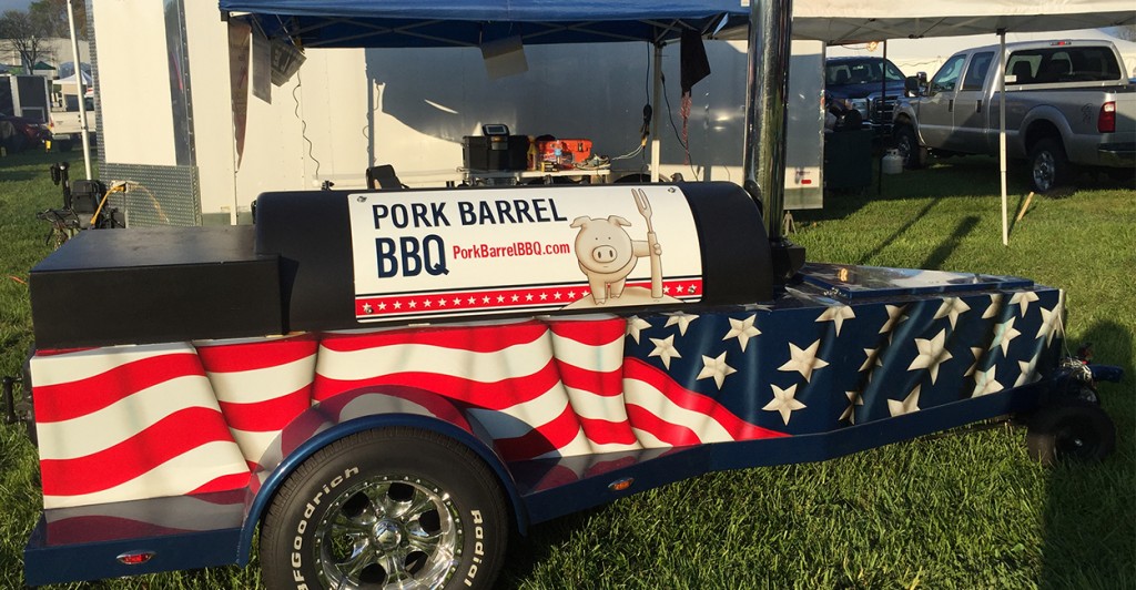 The Pork Barrel BBQ competition smoker. (Photo: Courtesy Pork Barrel BBQ)