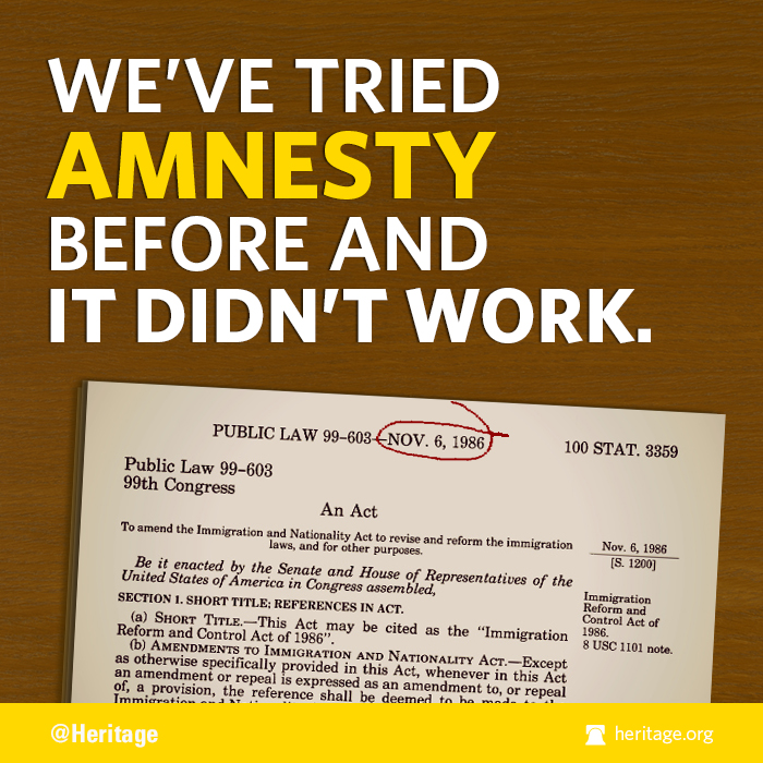 We've tried amnesty before