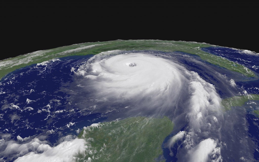 The National Oceanic and Atmospheric Administration released this satellite image of Hurricane Katrina when the storm was a Category Five hurricane. (Photo: NOAA/UPI Photo/Newscom) 