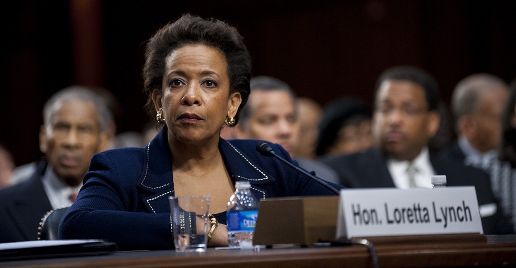 Loretta Lynch, United States Attorney for the Eastern District of New York, testifies before a Senate Judiciary Committee hearing on her nomination to be U.S. attorney general on Jan. 28, 2015. (Photo: Pete Marovich/UPI/Newscom)