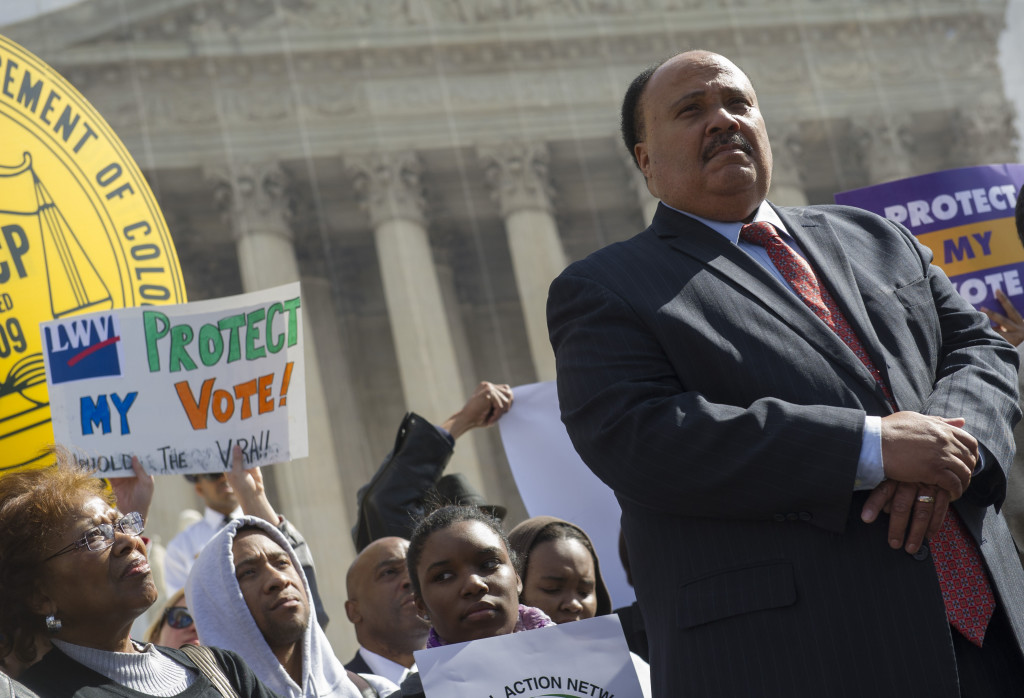 Martin Luther King III spoke out in support of the Voting Rights Act. The Supreme Court struck down a key section of the act in 2013. (Photo: Rod Lamkey Jr./ZUMA Press/Newscom)