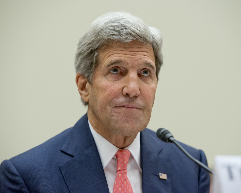 Secretary of State John Kerry testifies about ISIS before the House Committee on Foreign Affairs. (Photo: Newscom)