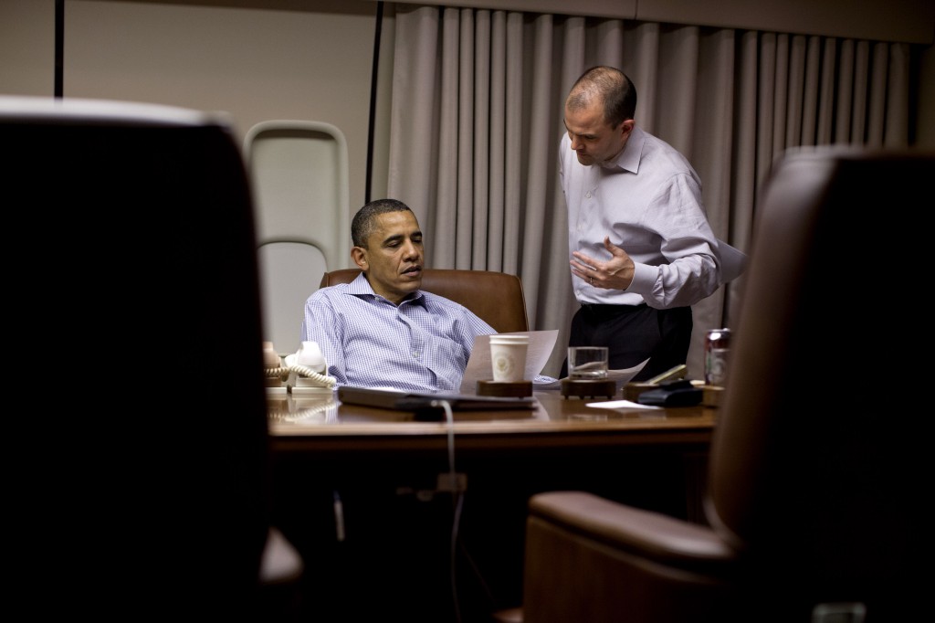President Barack Obama with with Ben Rhodes, Deputy National Security Advisor for Strategic Communication. (Photo: Pete Souza/The White House/ZUMAPRESS.com)