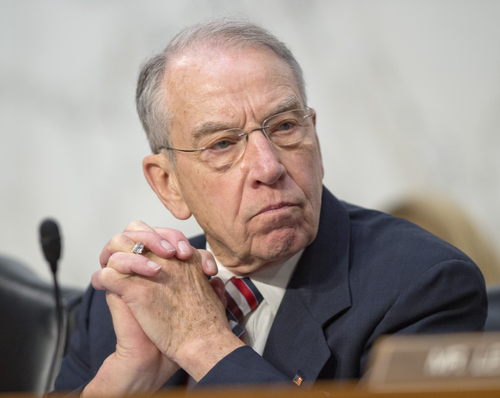 Sen. Chuck Grassley (pictured), R-Iowa, along with Rep. Bob Goodlatte, R-Va., sent a letter to Homeland Security Secretary Jeh Johnson seeking answers on how a criminally-convicted illegal immigrant avoided deportation. (Photo: Ron Sachs/ZUMA Press/Newscom)
