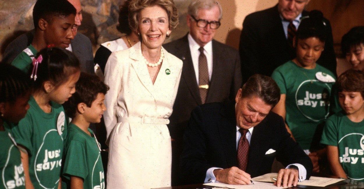 Nancy Reagan S Just Say No Campaign Helped Halve Number Of Teens On Drugs