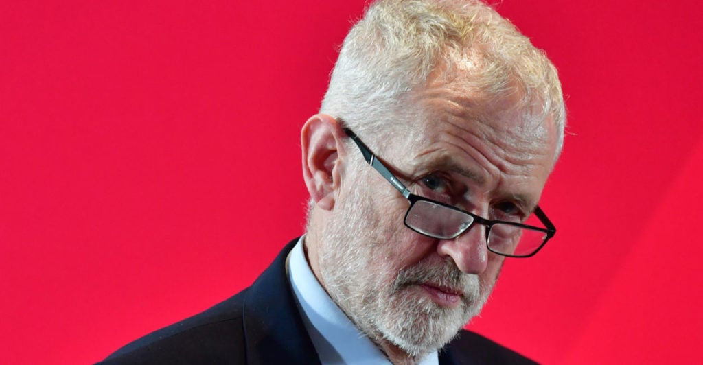 If the Labor Party wins a majority, its leader, Jeremy Corbyn, has promised to move Britain in an openly socialist direction, undoing many of the Margaret Thatcher privatization reforms of the 1980s. Pictured: Corbyn addresses the audience at the University of Lancaster on Nov. 15, 2019 in Lancaster, England. (Photo: Anthony Devlin/Getty Images)