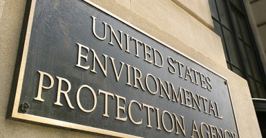 Environmental Protection Agency building sign, Washington, DC