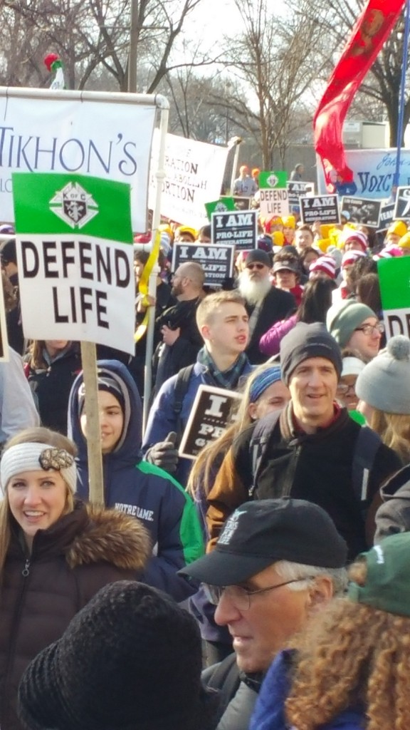 Participants during the March for Life walked for a purpose. (Photo: Kevin Mooney)