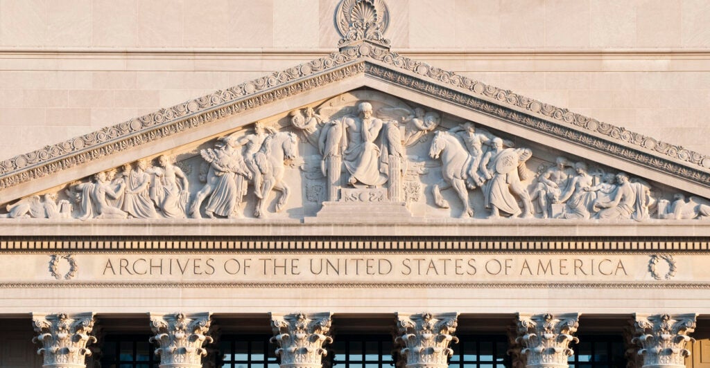 National Archives ceiling