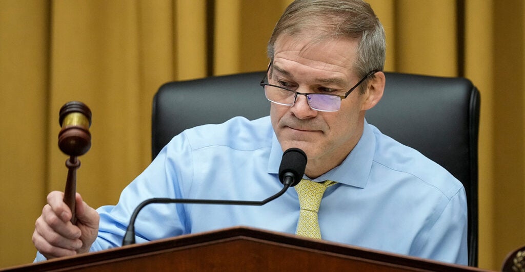 Jim Jordan using a gavel