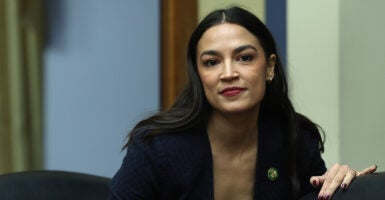 Ocasio-Cortez smiling