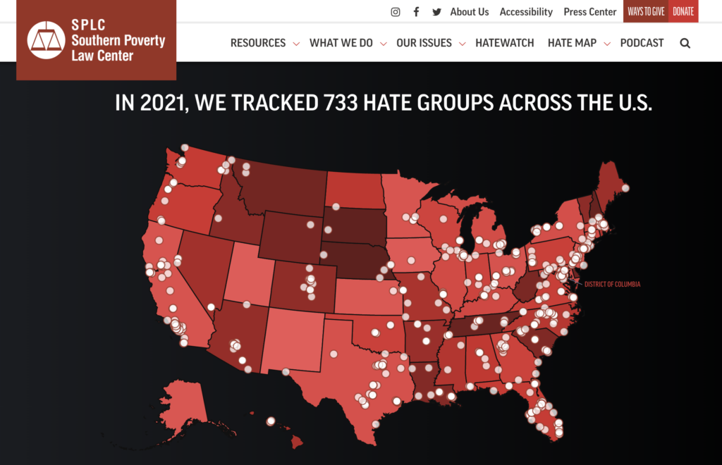 SPLC hate map