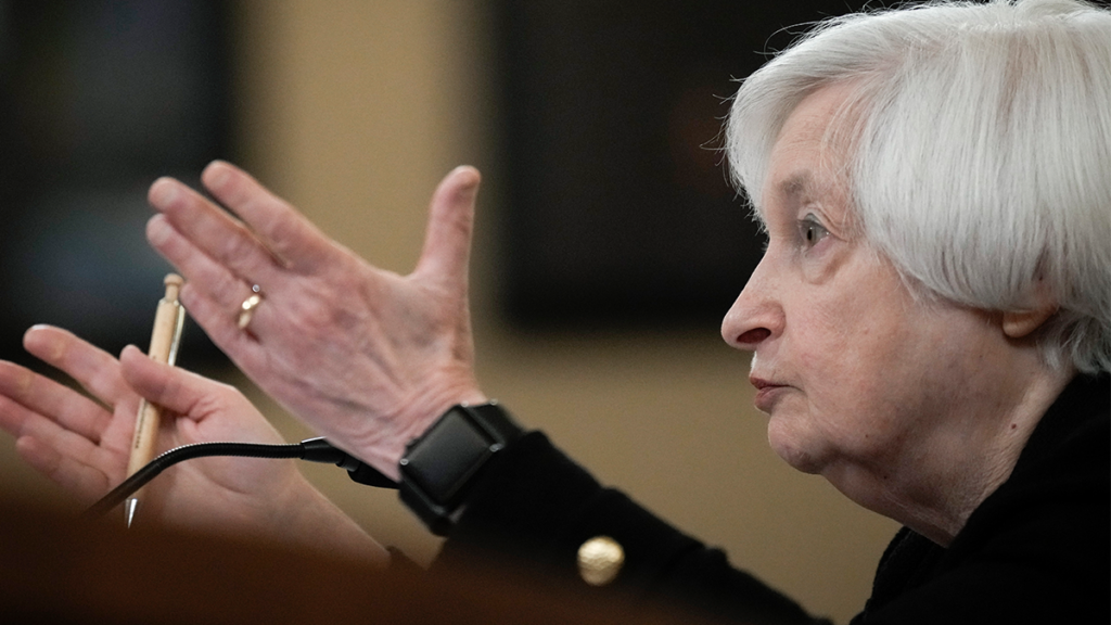 Janet Yellen white hair