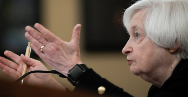 Janet Yellen white hair