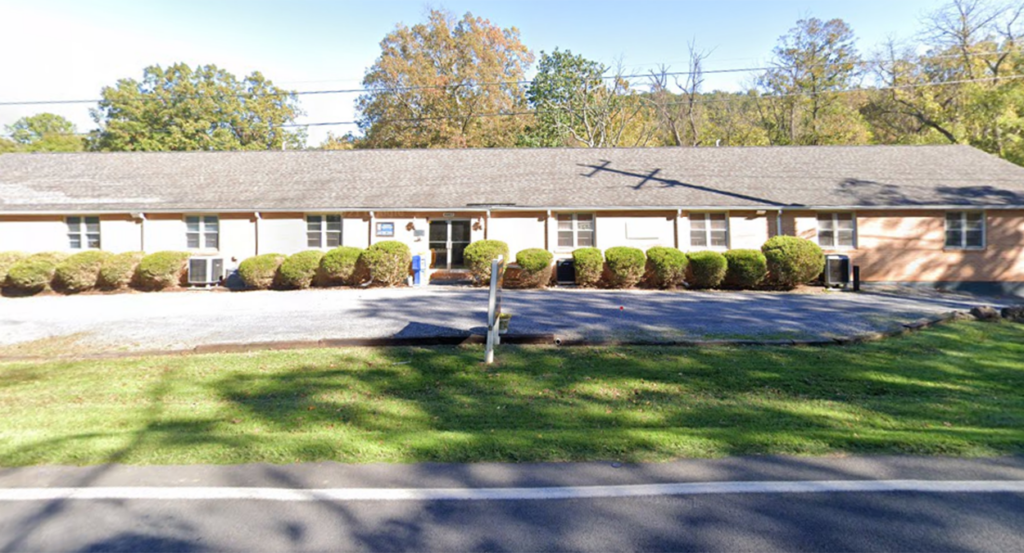 Sun shines on Immaculate Heart of Mary Chapel in Linden, Virginia