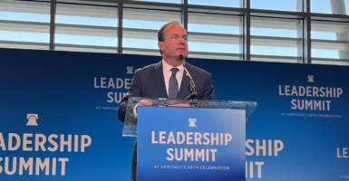 Sen. Mike Lee speaks at the Heritage Leadership summit