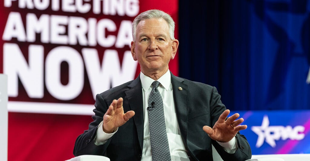 Tommy Tuberville in a suit