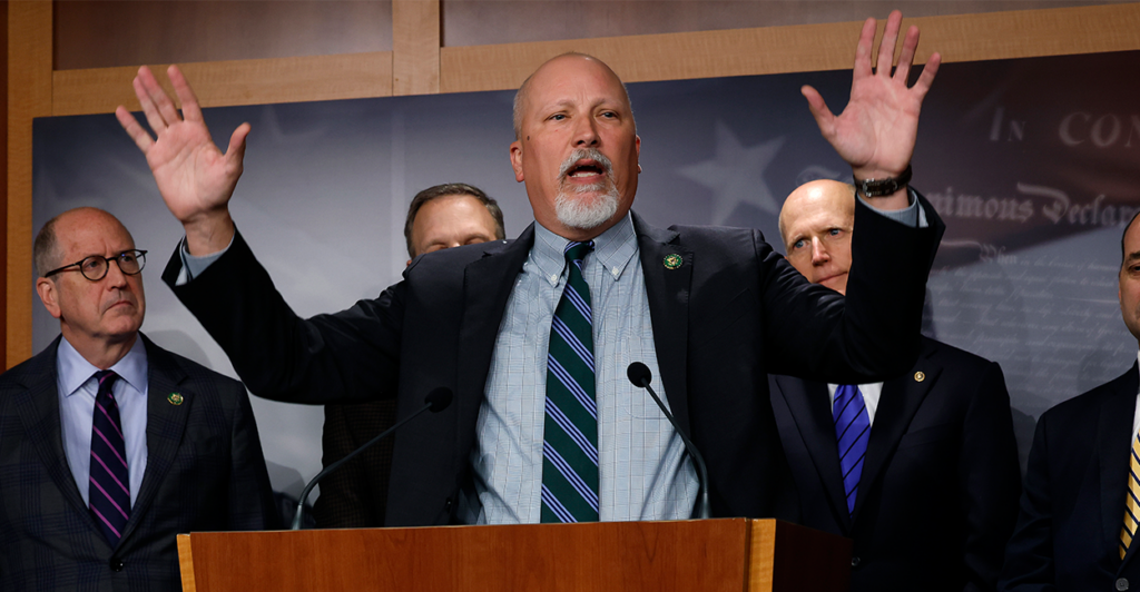 Rep. Chip Roy, R-Texas, talks to reporters