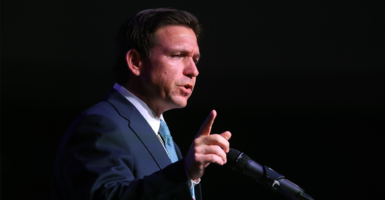 DeSantis speaking at fundraiser