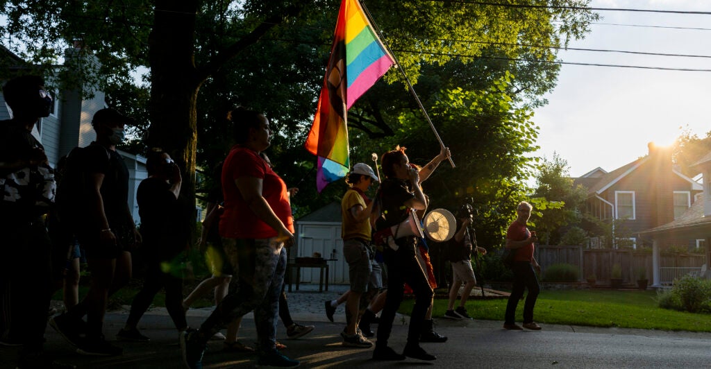 abortion protesters march in Washington, D.C.