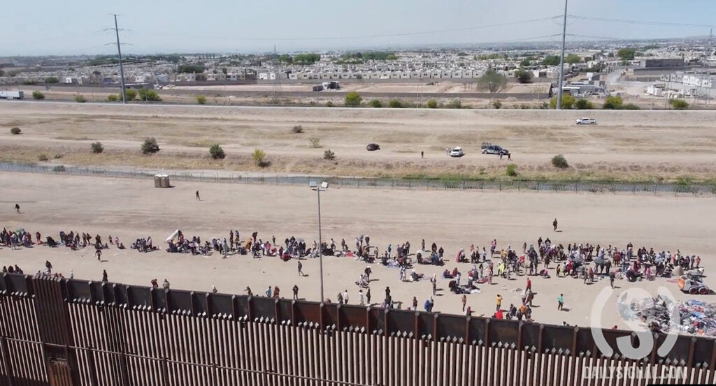 Migrants at the U.S.-Mexico border