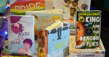 LGBT books on display