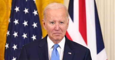 President Joe Biden at a news conference