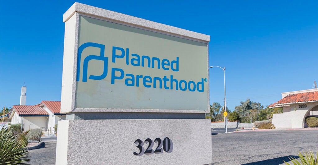 Planned Parenthood sign outside a facility