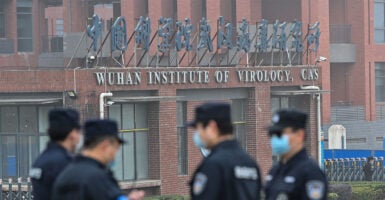 Entrance to Wuhan Institute of Virology