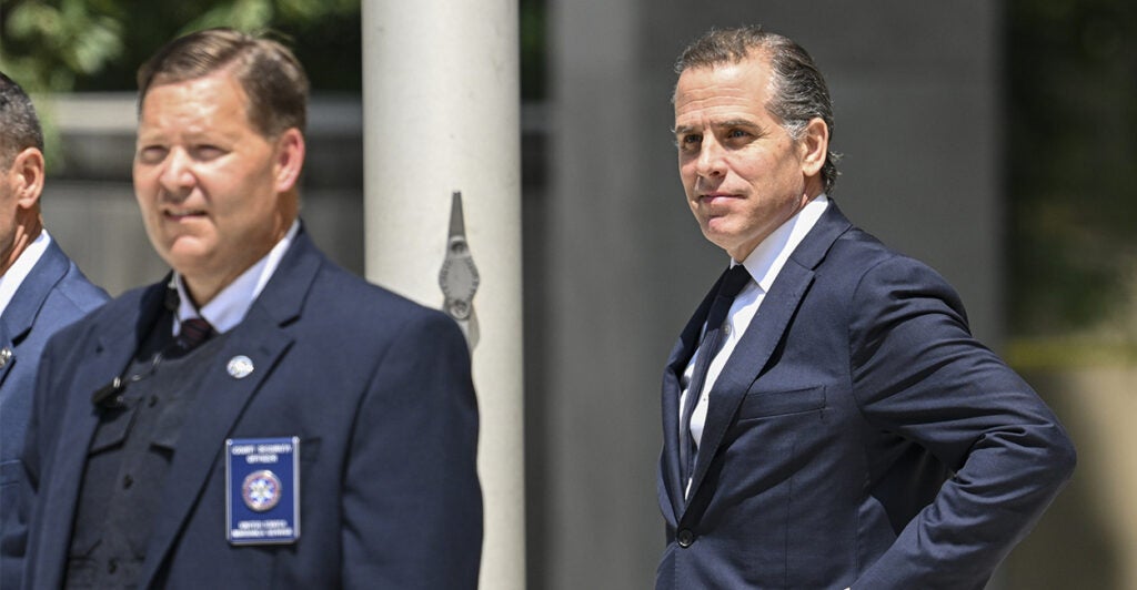 Hunter Biden leaves Delaware court