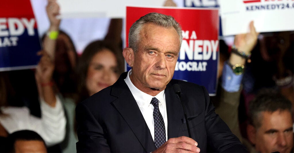 Robert F. Kennedy Jr. at campaign kickoff